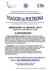 Locandina viaggi in poltrona